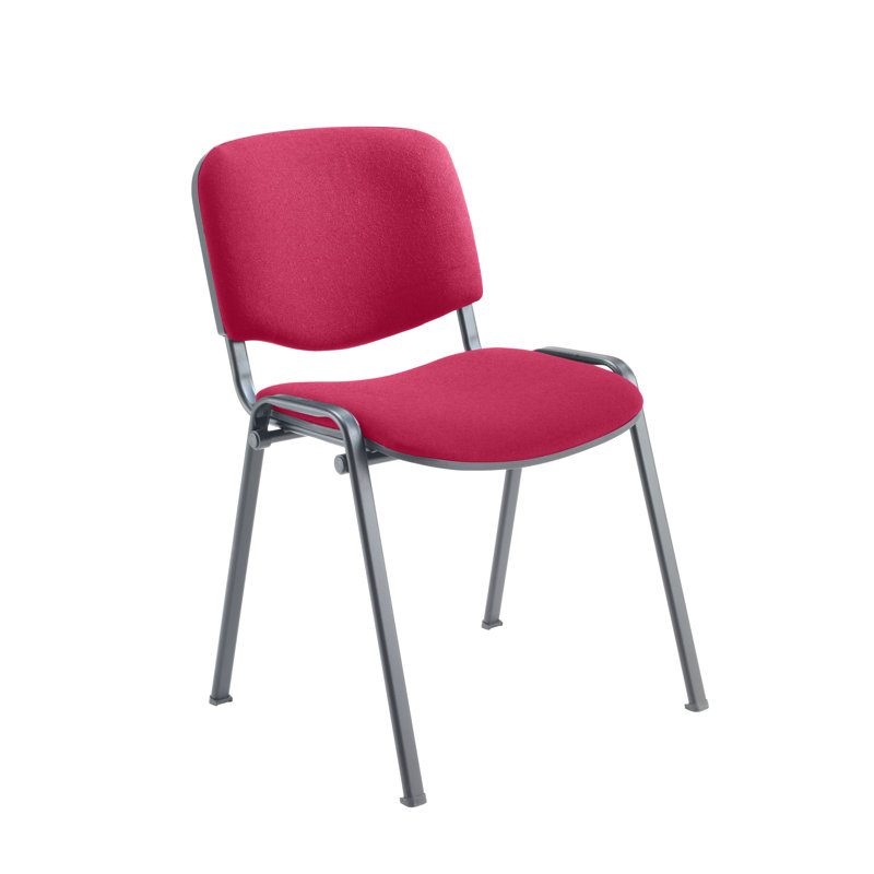 Waiting Room Chair, Claret, Black