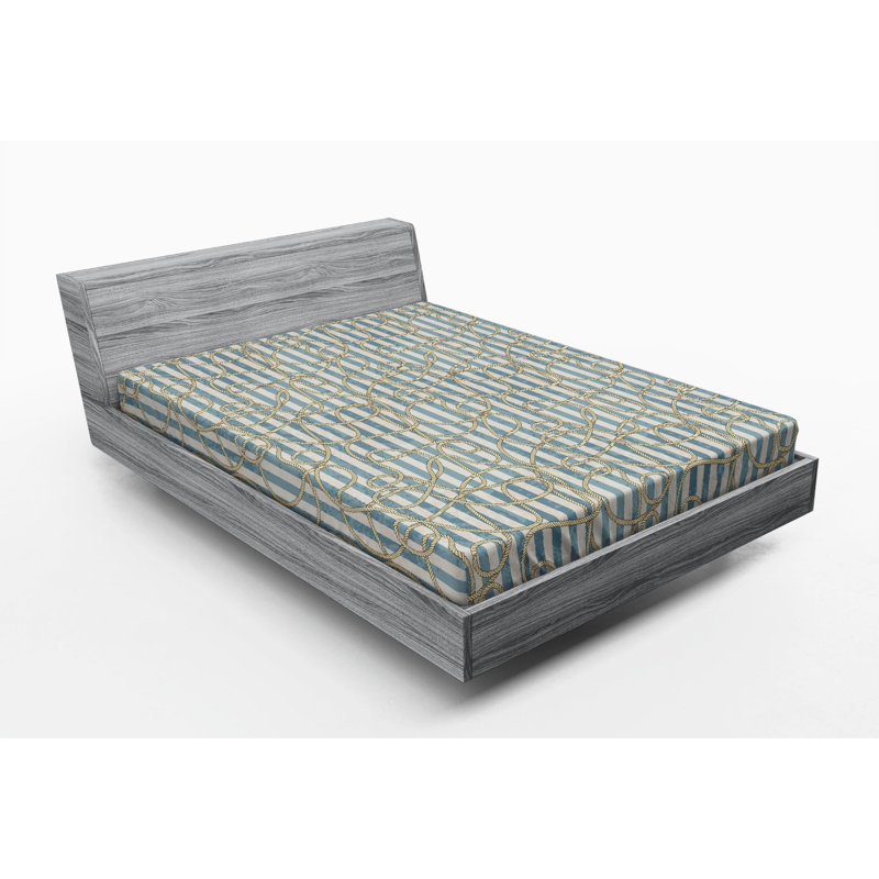 Microfiber Abstract Fitted Sheet, Queen Fitted Sheet