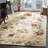 Emrick Hand Hooked Wool/Cotton/Latex Floral Rug in Beige-31779084