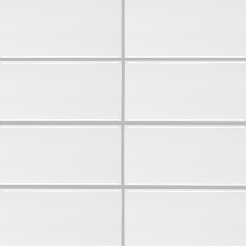 12" x 12" PVC Peel and Stick Subway Tile, White