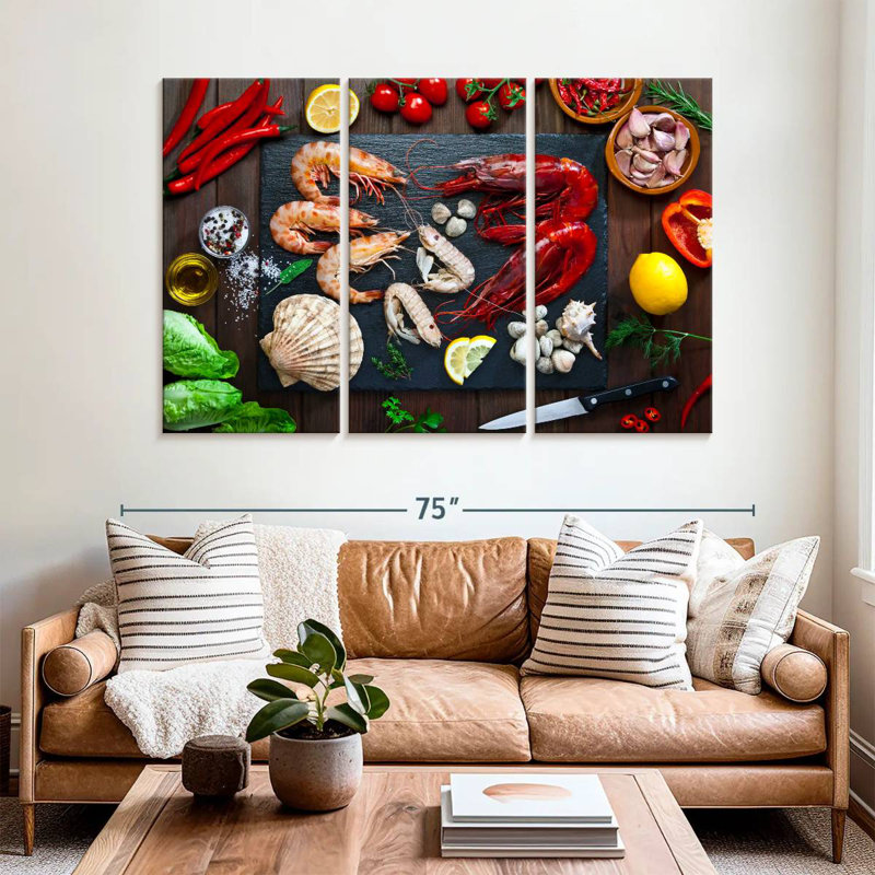 Yarlin cuisine des fruits de mer, H 42 po x l 65 po