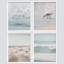 «Nautical Ocean Sea Beach Grass Mull», reproduction encadrée de 4 pièces-90605003-90604997
