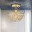 Crystal Semi Flush Mount