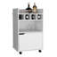 Chariot-bar H 35 po avec deux tablettes, quatre casiers à vin et une armoire-877895771