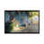 Toile encadrée de bois rustique foncé