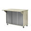 Îlot de cuisine moderne avec placage en bois de frêne et placage de chariot de bord de mer-538716582