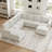 Aubade L Shaped 107 Inch Width Sectional Sofa Modular Couch Livingroom Couch With 2 Storage Ottomans-106913513