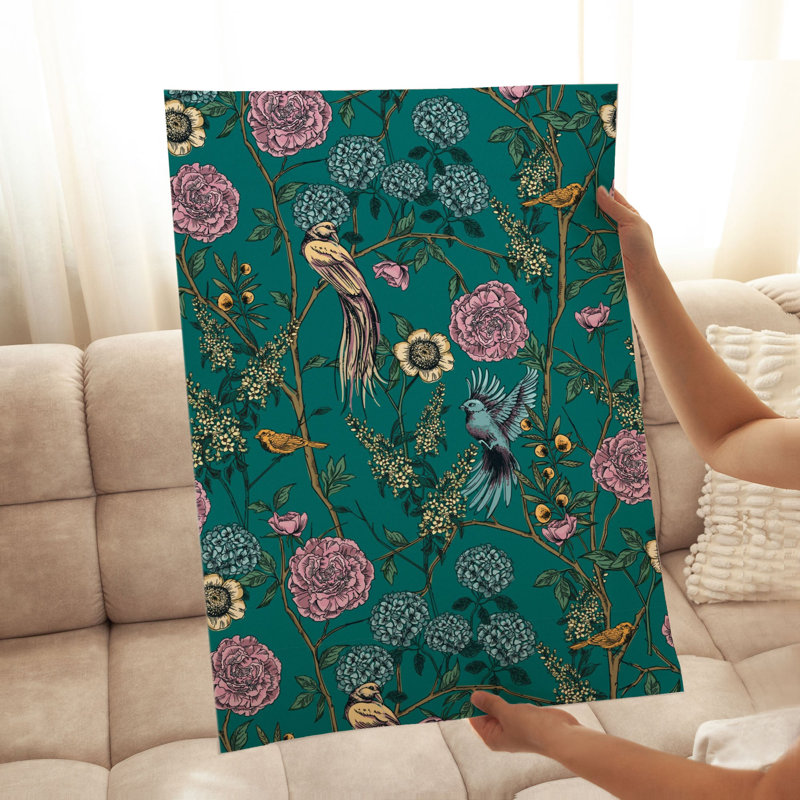Floral Floral Elegance, reproduction d'art moderne sans cadre, H 7 po x l 5 po