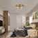 Alixandra 2-Light Flush Mount Ceiling Light With Clear Hammered Glass