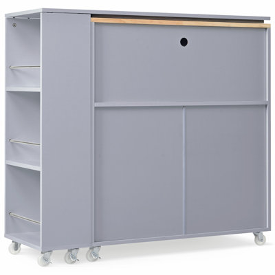 Versatile Rolling Kitchen Island with Advanced Features for Ideal Cooking