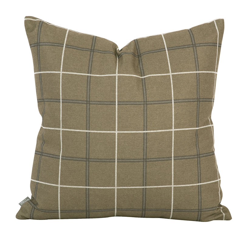  Throw Pillow, 20" x 20", Chocolate Brown, Down