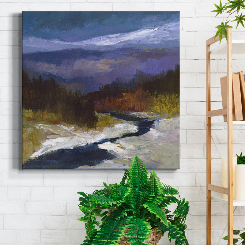 «Mountain Colors I», reproduction encadrée de qualité supérieure - prête à être accrochée, H 10 po x l 10 po x P 1 po