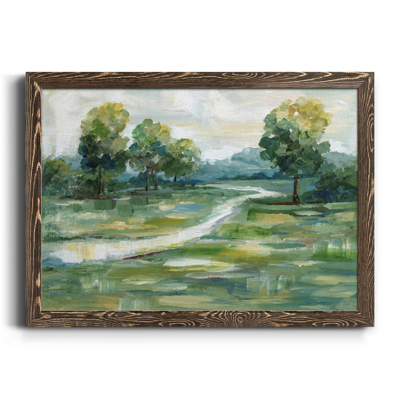 Lumière d'été - peinture sur toile encadrée, Noyer, H 31 po x l 44 po x P 1 po