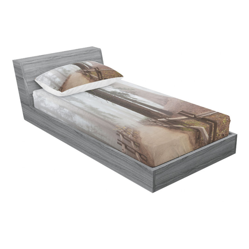 Microfiber Sheet Set, Twin Sheet Set with Fitted Sheet