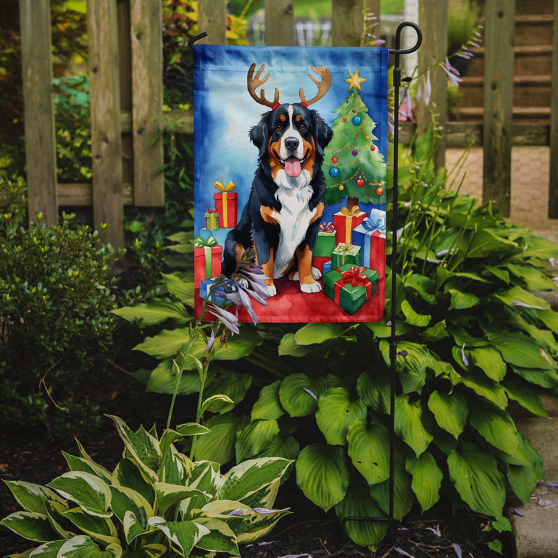 Drapeau de Noël renne de jardin, Bouvier bernois