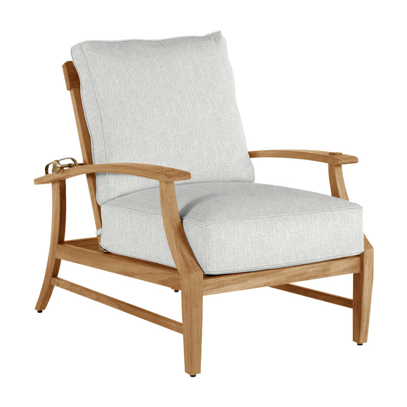Fauteuil inclinable extérieur Croquet, Teck naturel, Welt, Perle Bali
