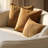 Curved Velvet Sofa Ivory 94" Low Profile High-Density Foam 