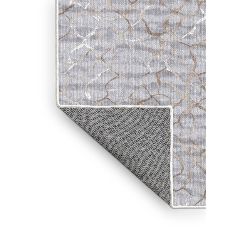 Machine Washable White Area Rug, Rectangle 8' x 12'