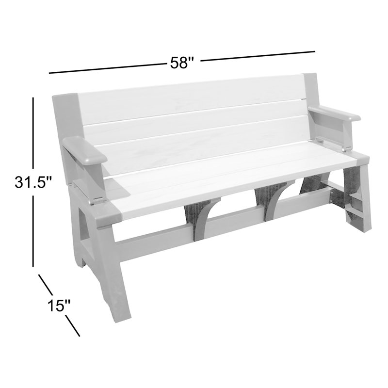 Liliann Convert A Bench, White
