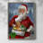 Quiet Santa Framed Print - Solid Wood-1436917569
