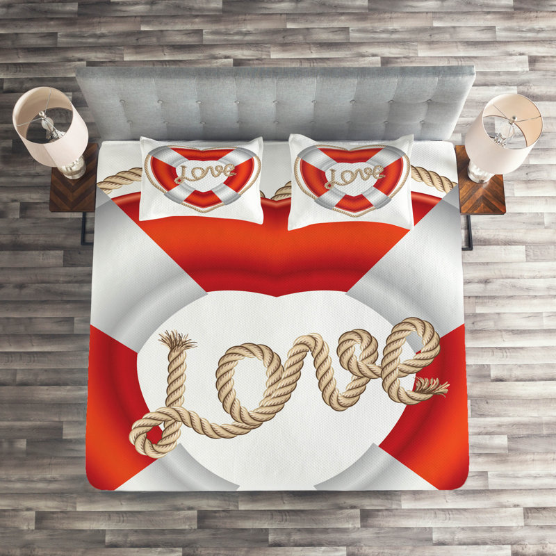 Buoy Coastal Coverlet, King Bedspread + 2 Shams