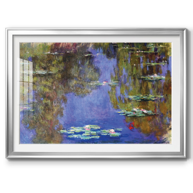 Nymphéas, 1903 03, reproduction d'art encadrée, Argent, H 15 po x l 21 po x P 1,5 po