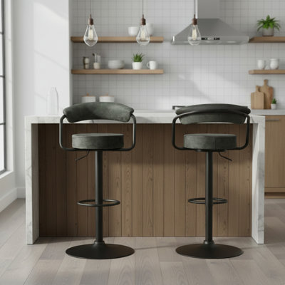 Swivel Yes Bar Stool with Steel Frame