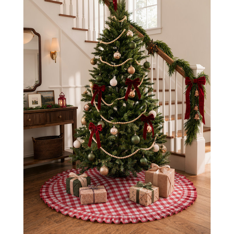 Jupe d'arbre de Noël ronde 48 po Lahome