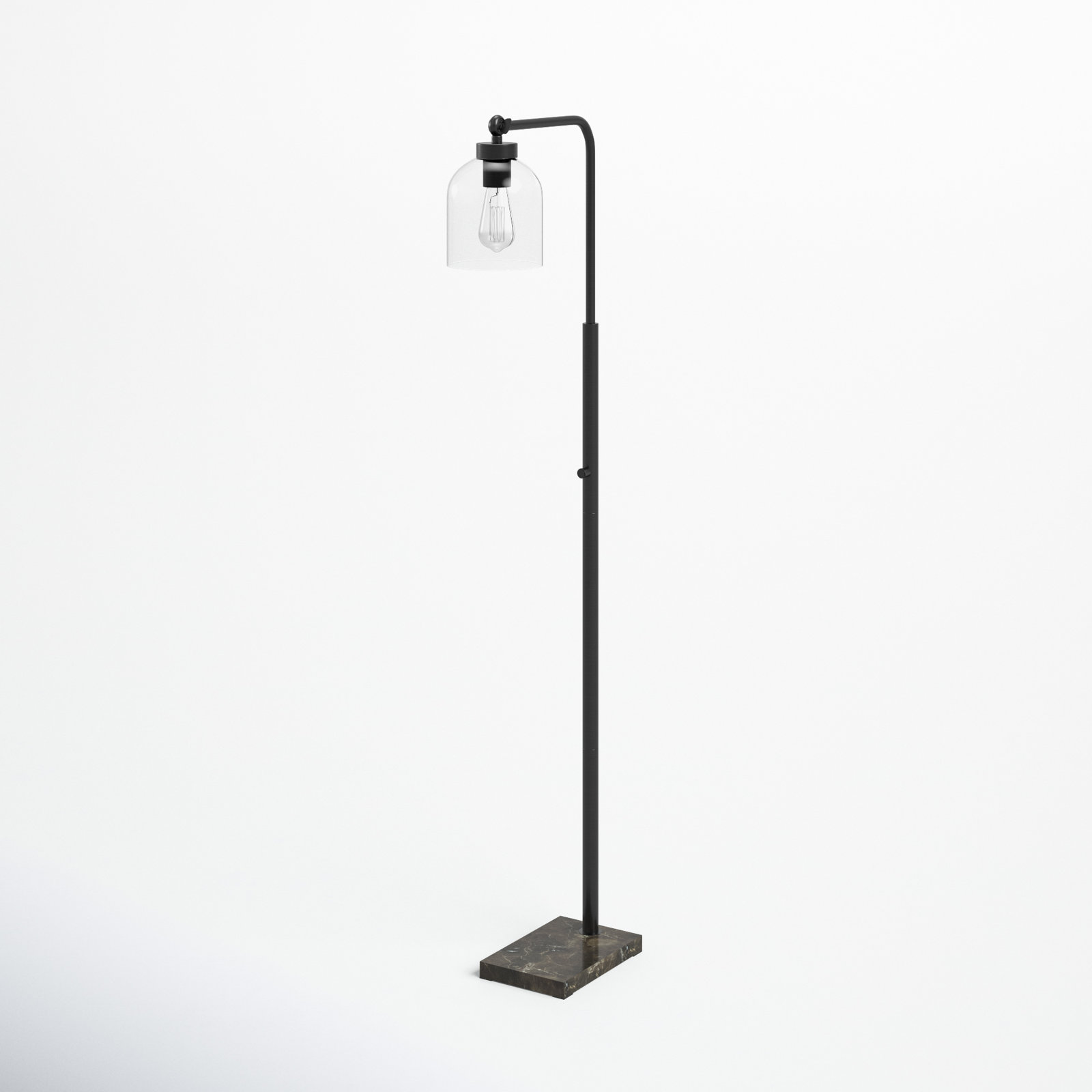 Gemma 55'' Floor Lamp, Black