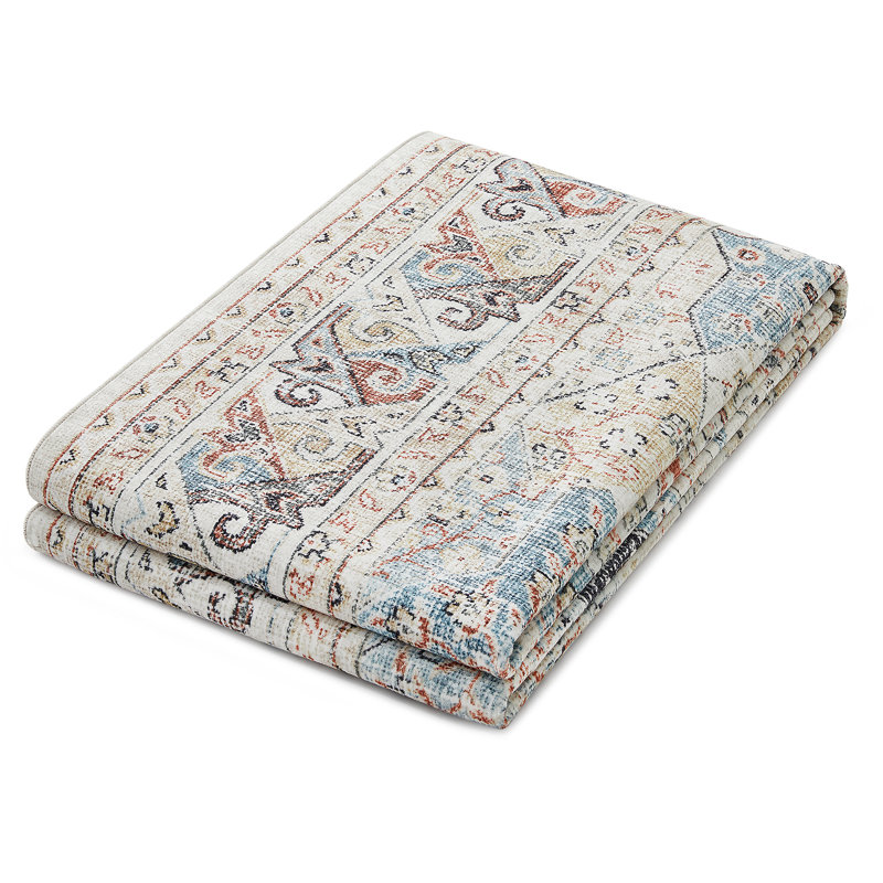 Vintage Look Shag Area Rug, Rectangle 80 x 150cm
