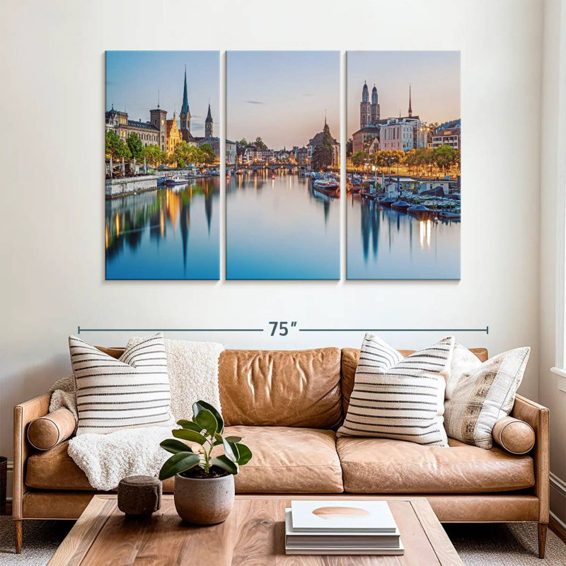 Sebbie Limmat River, 42" H x 65" W