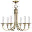 Lustre classique à 6 lumières de style bougie Jaydia