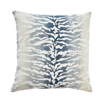 Abstract Linen Reversible Throw Pillow
