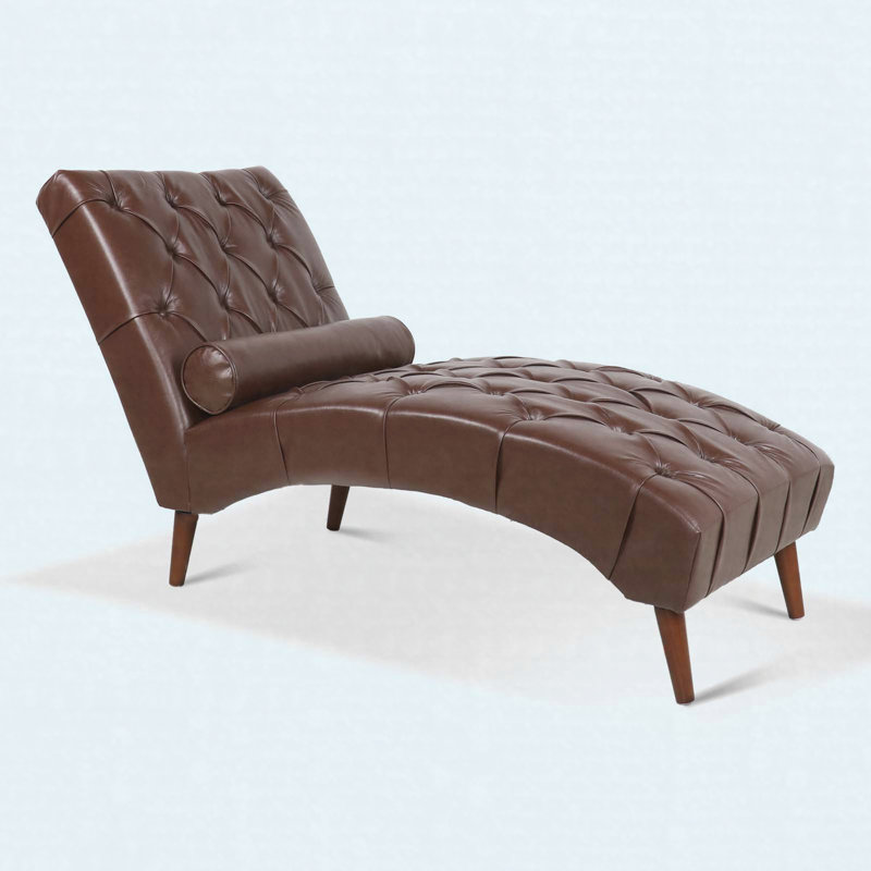 Chaise longue rembourrée, Dark Brown
