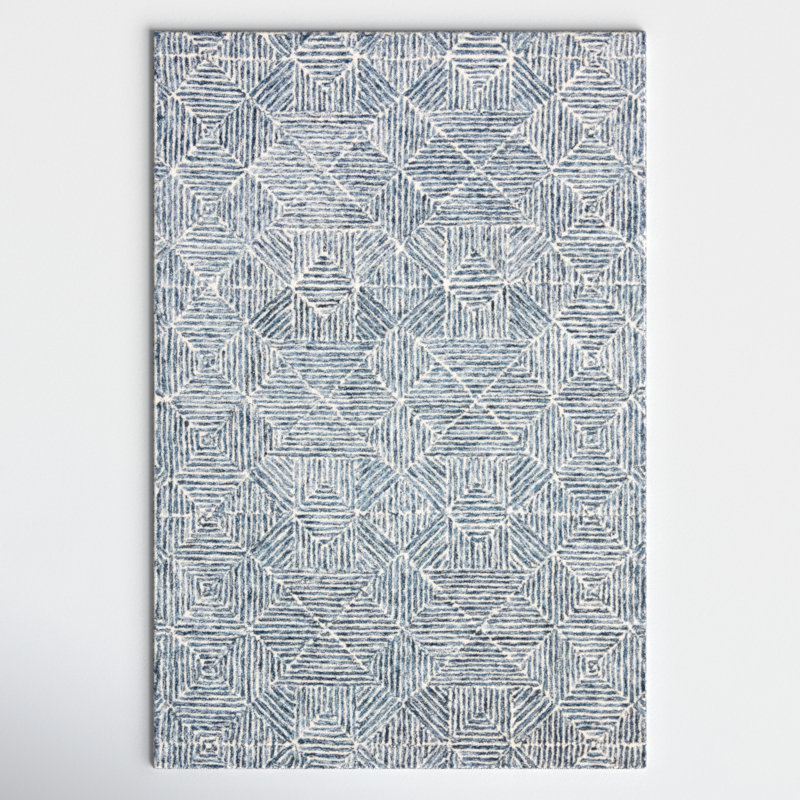 Linsly Geometric Indoor Rug, Rectangle 6' x 8'