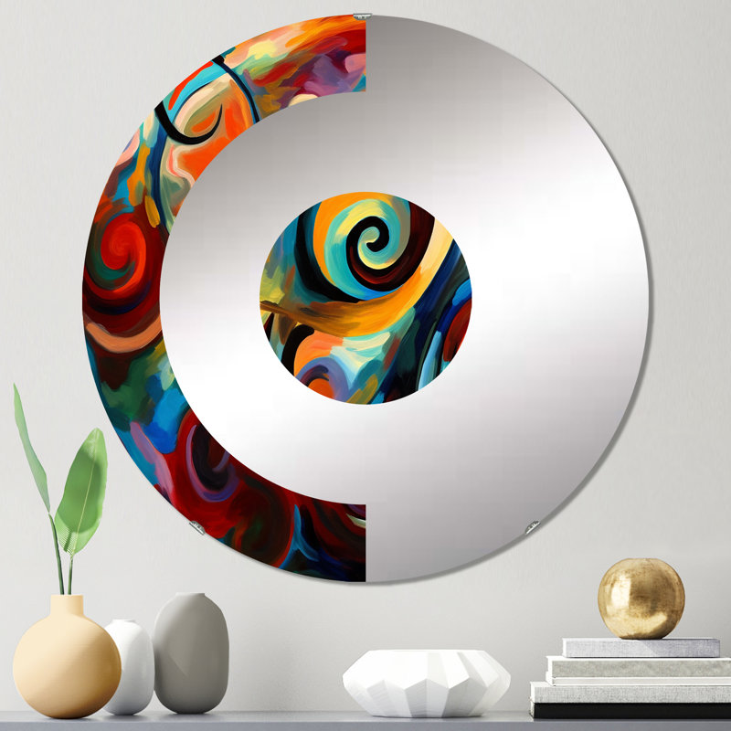 Alisija - Half Circle Wall Mirror, 23.6" x 23.6"