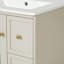 Ensemble de meuble-lavabo mural 24 po pour petit espace, armoire avec lavabo en céramique, 2 tiroirs, 1 porte à fermeture en douceur-318437517