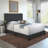 Boyd Sleep Milan Linen Upholstered Platform Bed | Adjustable Headboard |Wood Frame | 700 lb Capacity | Farmhouse Modern Design-923522640-923522652