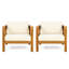 Fauteuil club d'extérieur en bois d'acacia-224665563