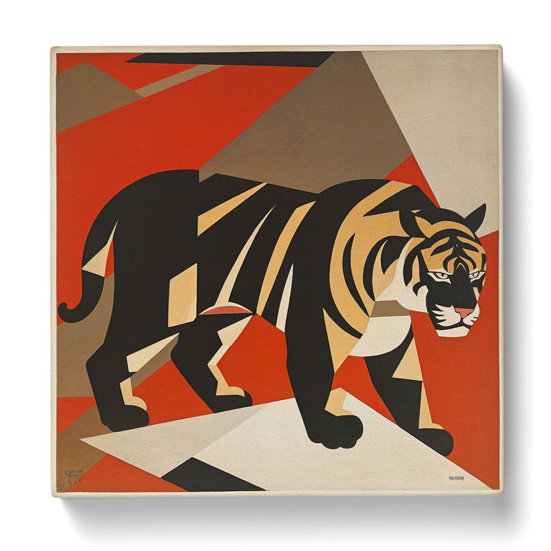 Tiger Suprematism - Wrapped Canvas