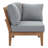 Modway Pier Outdoor Patio Teak Corner Sofa-1757250236