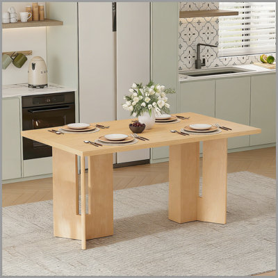 Table de salle à manger en bois Farmhouse, table de salle à manger 60 po