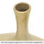 Vase décoratif en céramique or satiné 12 "Kuba-1241606446-1241606444