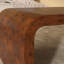 Table basse en loupe de bois l 48 po Kyivie - élégance fabriquée à la main avec des courbes élégantes-106480594