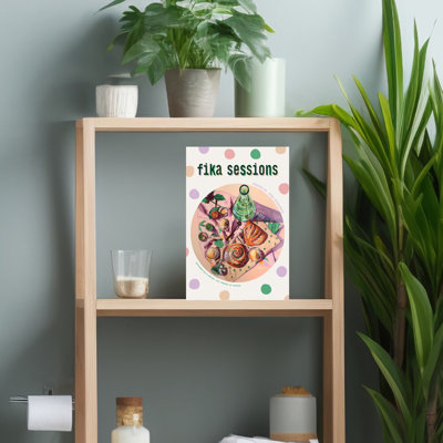 Fika Pastries Coffee Break by Anna Zdanowicz - Wrapped Canvas Print