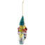 Crocodile Santa Glass Christmas Ornament - 4.25"
