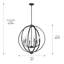 Lustre globe à 6 lumières Petitt-308103814-308103835