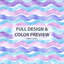 Ensemble de housse de couette et coussin décoratif pour enfants Playful Waves Waves-124207723