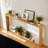 70" Curved-Edge Retro Console – Slim Storage Table For Modern Entryways-1624847808