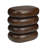 Oval Brown Solid Wood Accent_End Table